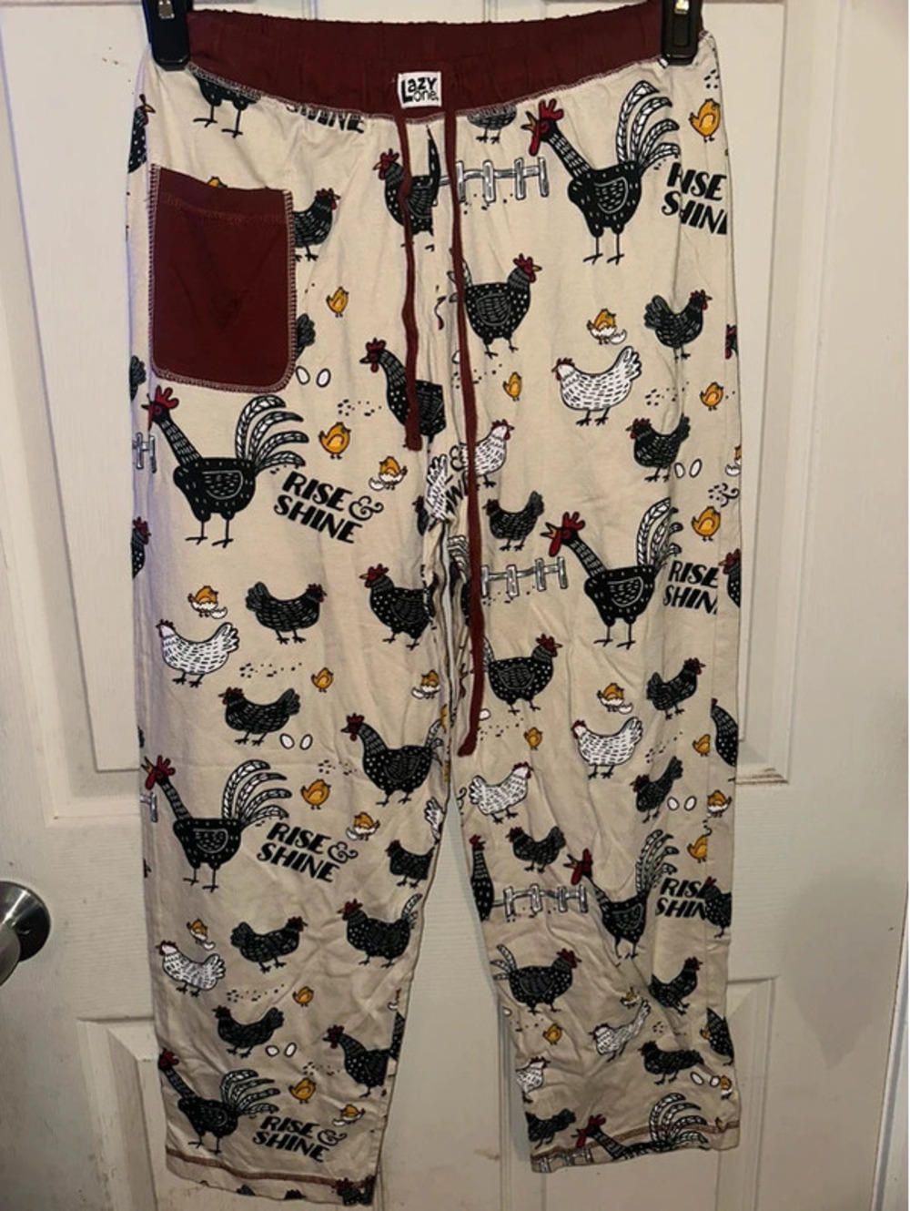 Lazy one Rise & shine chicken pj pants size women’s XS